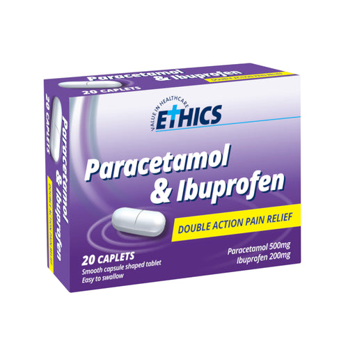 ETHICS Paracetamol & Ibuprofen Double Action Pain Relief