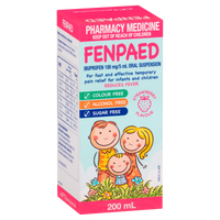 Fenpaed Ibuprofen Oral Liquid - Strawberry Flavour
