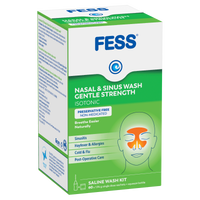 Fess Nasal & Sinus Wash Gentle Strength Saline Wash Kit
