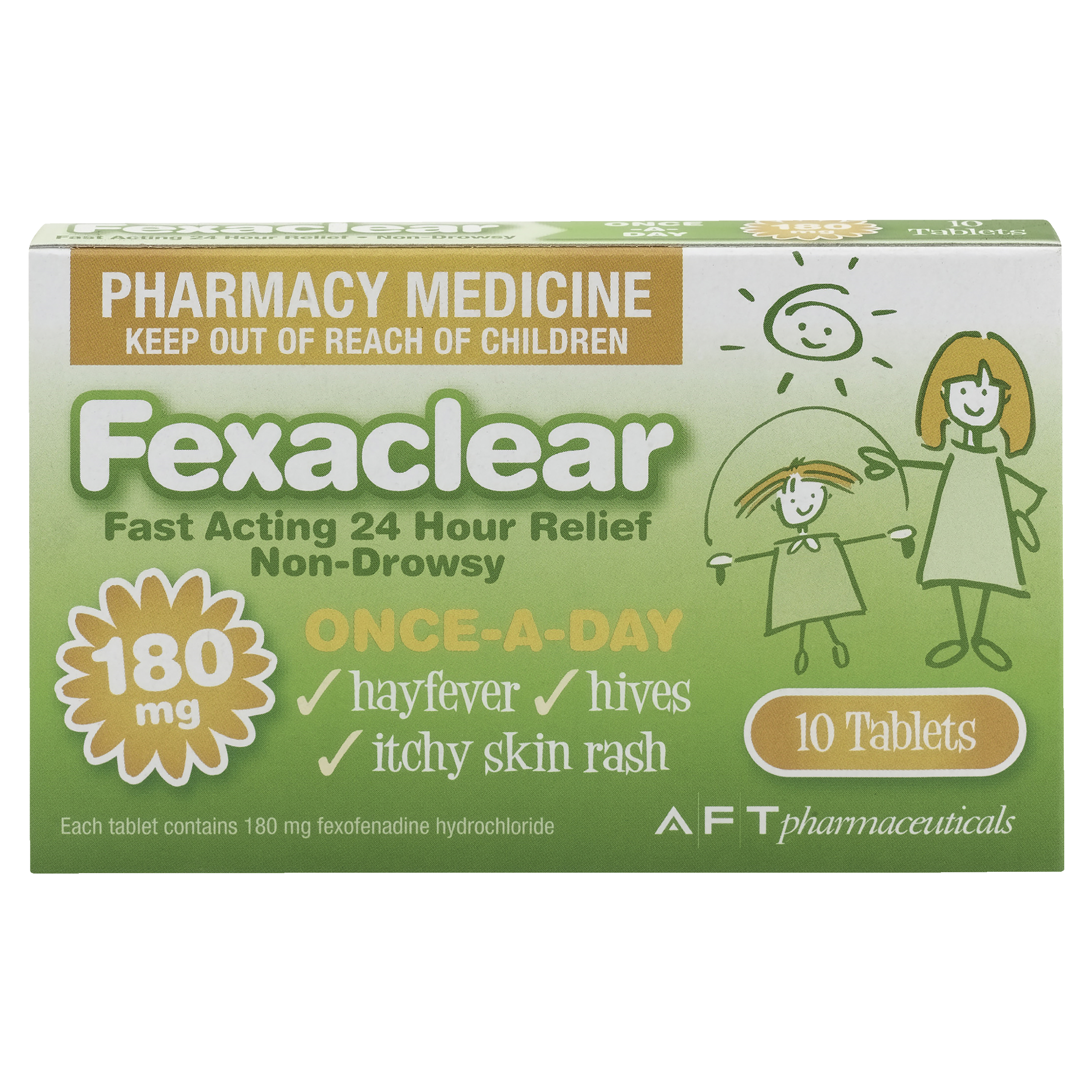 Fexaclear 180mg Fast Acting 24 Hour Relief