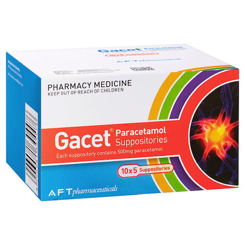 Gacet Paracetamol Suppositories 500mg