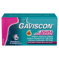 Gaviscon Dual Action Chewable Tablets - Mixed Berry