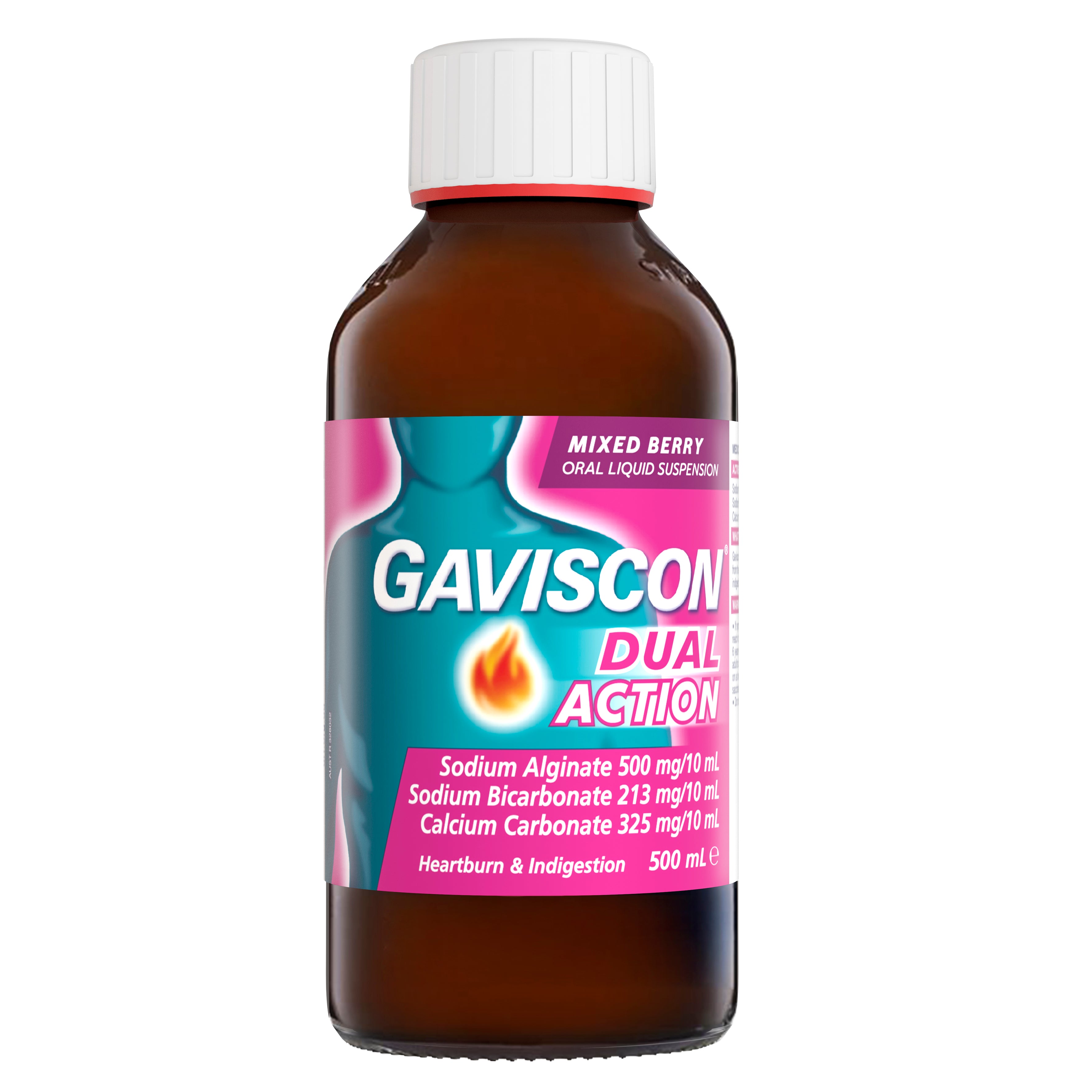 Gaviscon Dual Action Oral Liquid Suspension - Mixed Berry