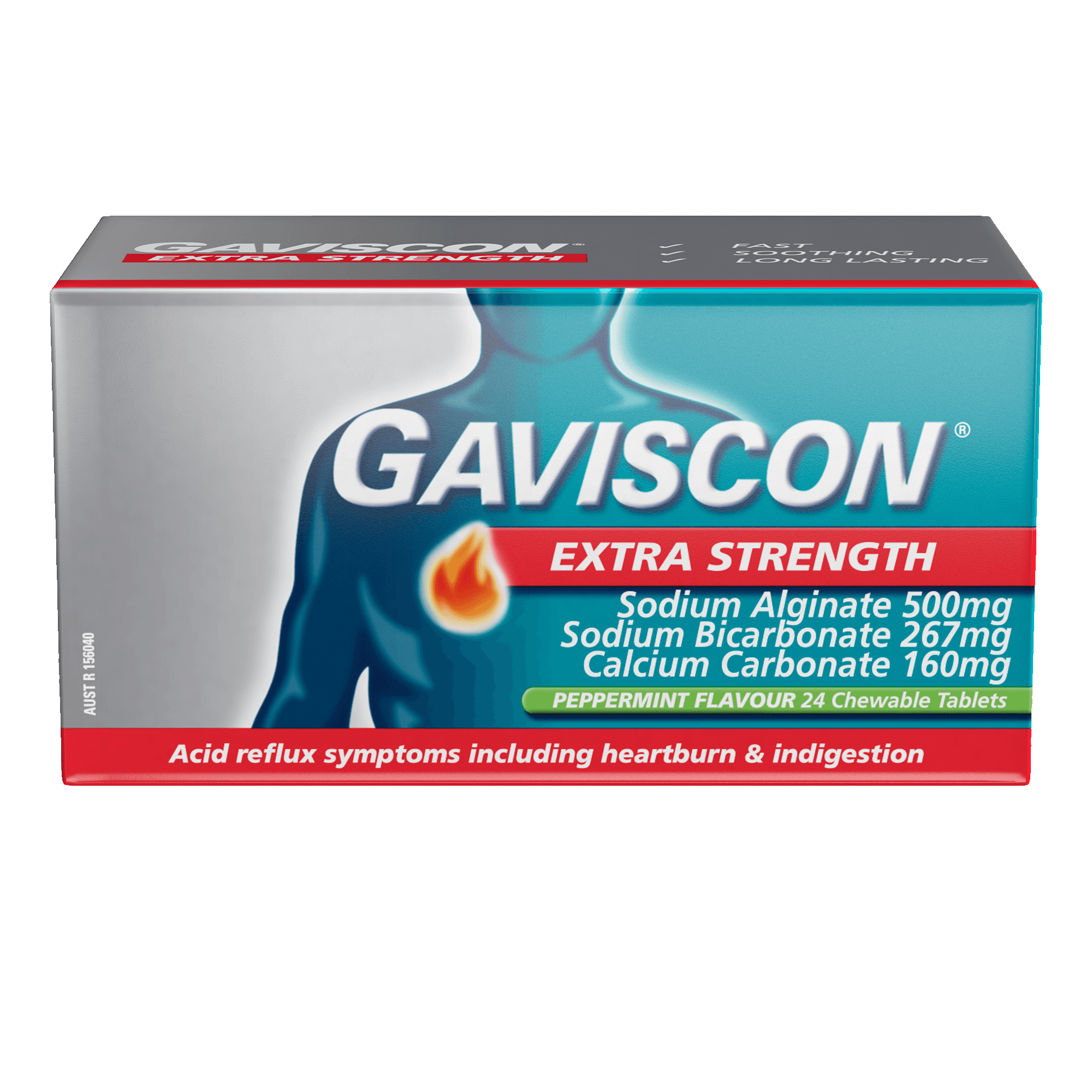 Gaviscon Extra Strength Tablets Peppermint Flavour