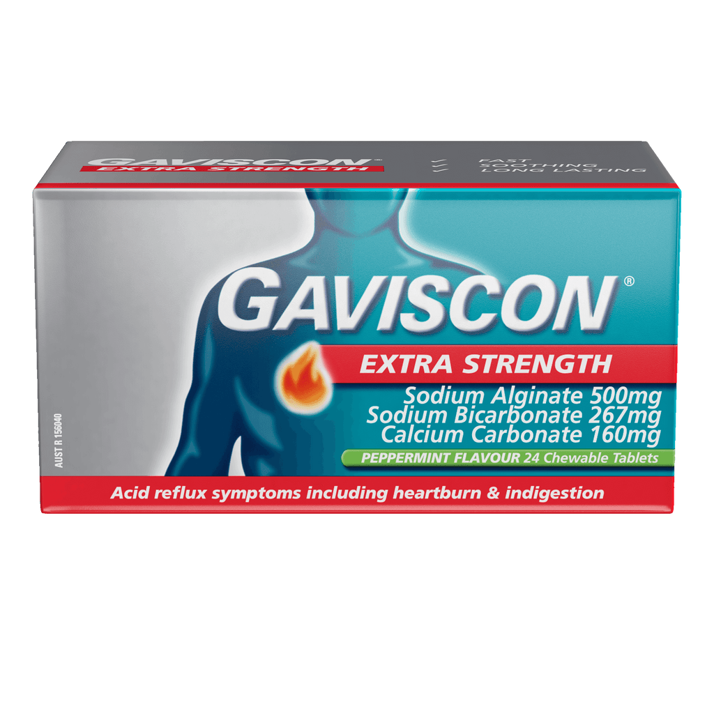Gaviscon Extra Strength Tablets Peppermint Flavour Net Pharmacy