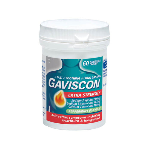 Gaviscon Extra Strength Tablets Peppermint Flavour
