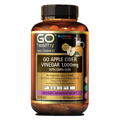 GO Healthy Go Apple Cider Vinegar 1,000mg with Capsi-Slim
