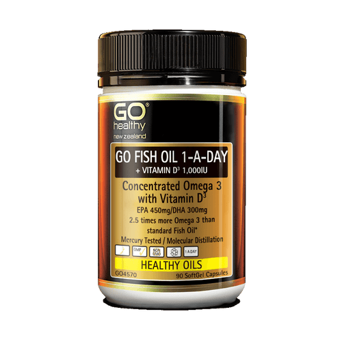 GO Healthy Go Fish Oil 1-A-Day + Vitamin D3 1,000IU