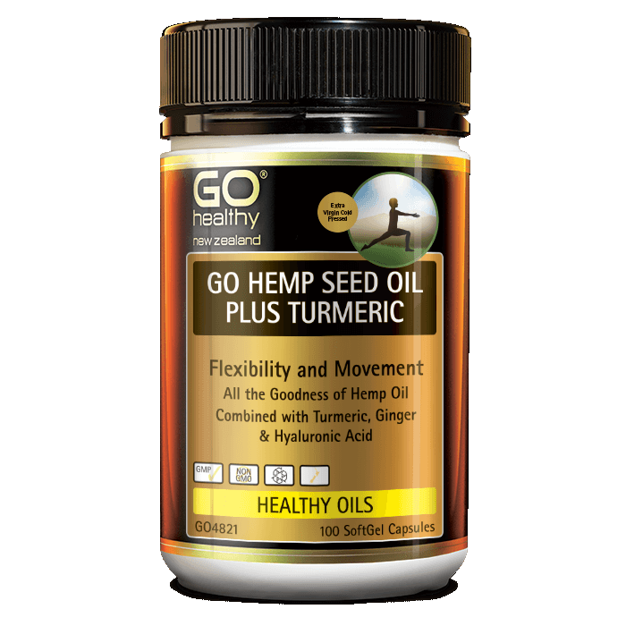 GO Healthy Go Hemp Seed Oil Plus Turmeric