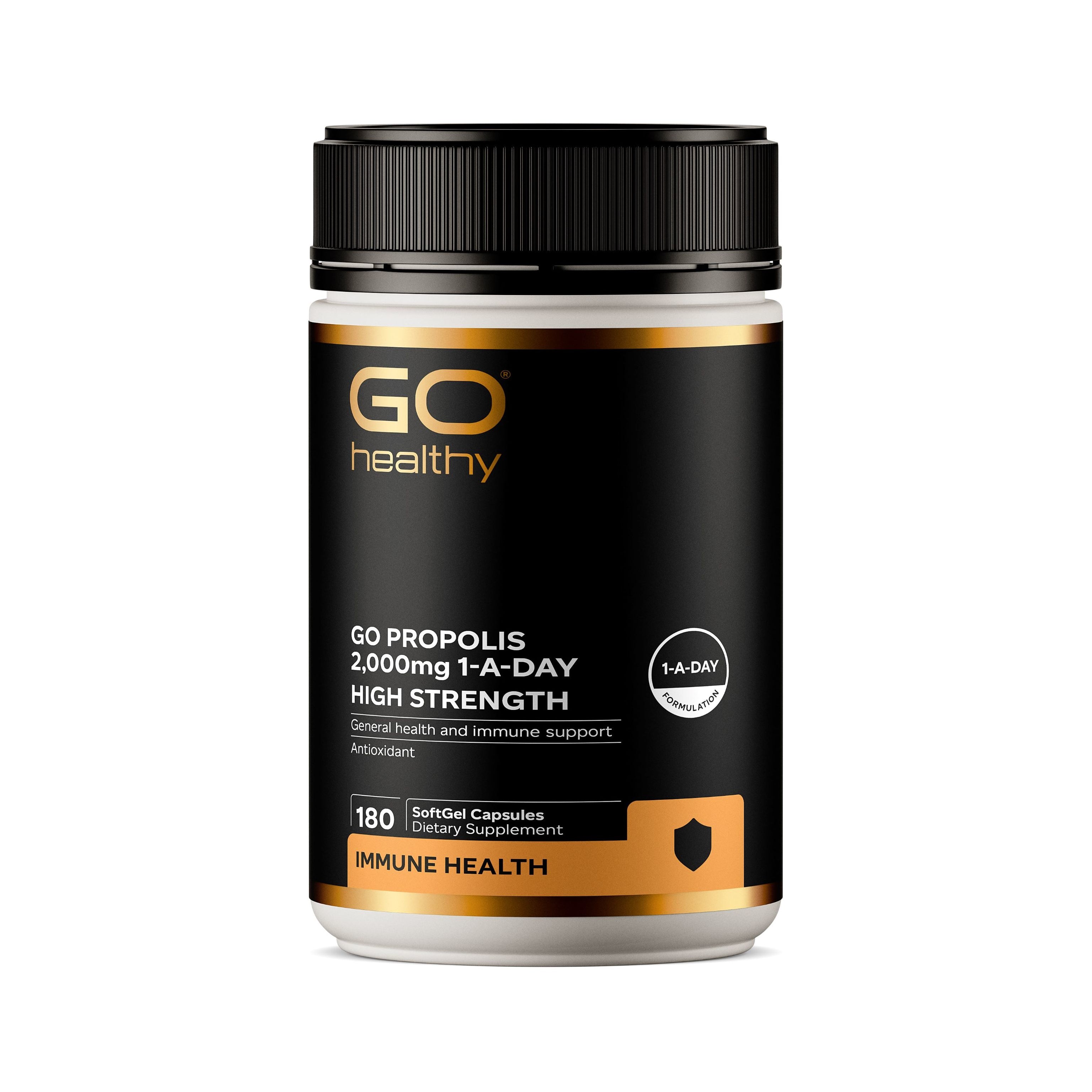 GO Healthy Go Propolis 2,000mg 1-A-Day High Strength