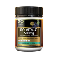 GO Healthy Go Vita-C 500mg Chewable Vitamin C - Blackcurrant