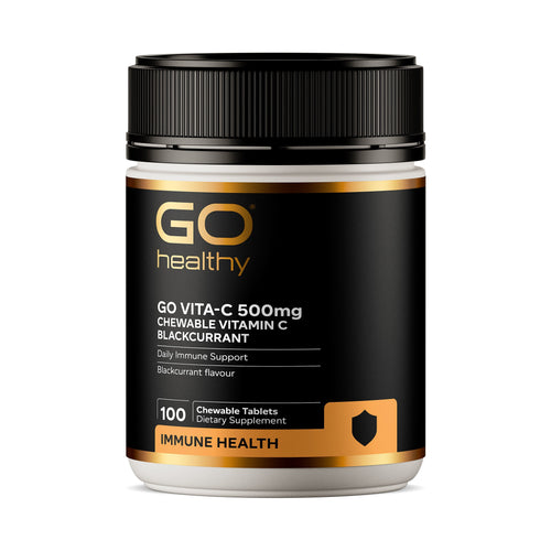GO Healthy Go Vita-C 500mg Chewable Vitamin C - Blackcurrant