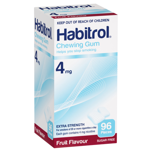 Habitrol Chewing Gum 4mg Extra Strength - Fruit Flavour