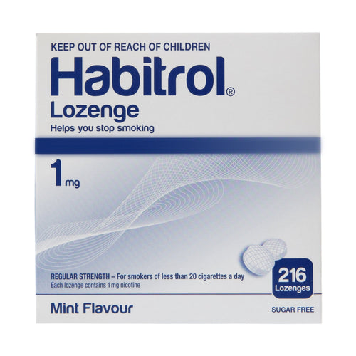 Habitrol Lozenge 1mg Regular Strength - Mint Flavour