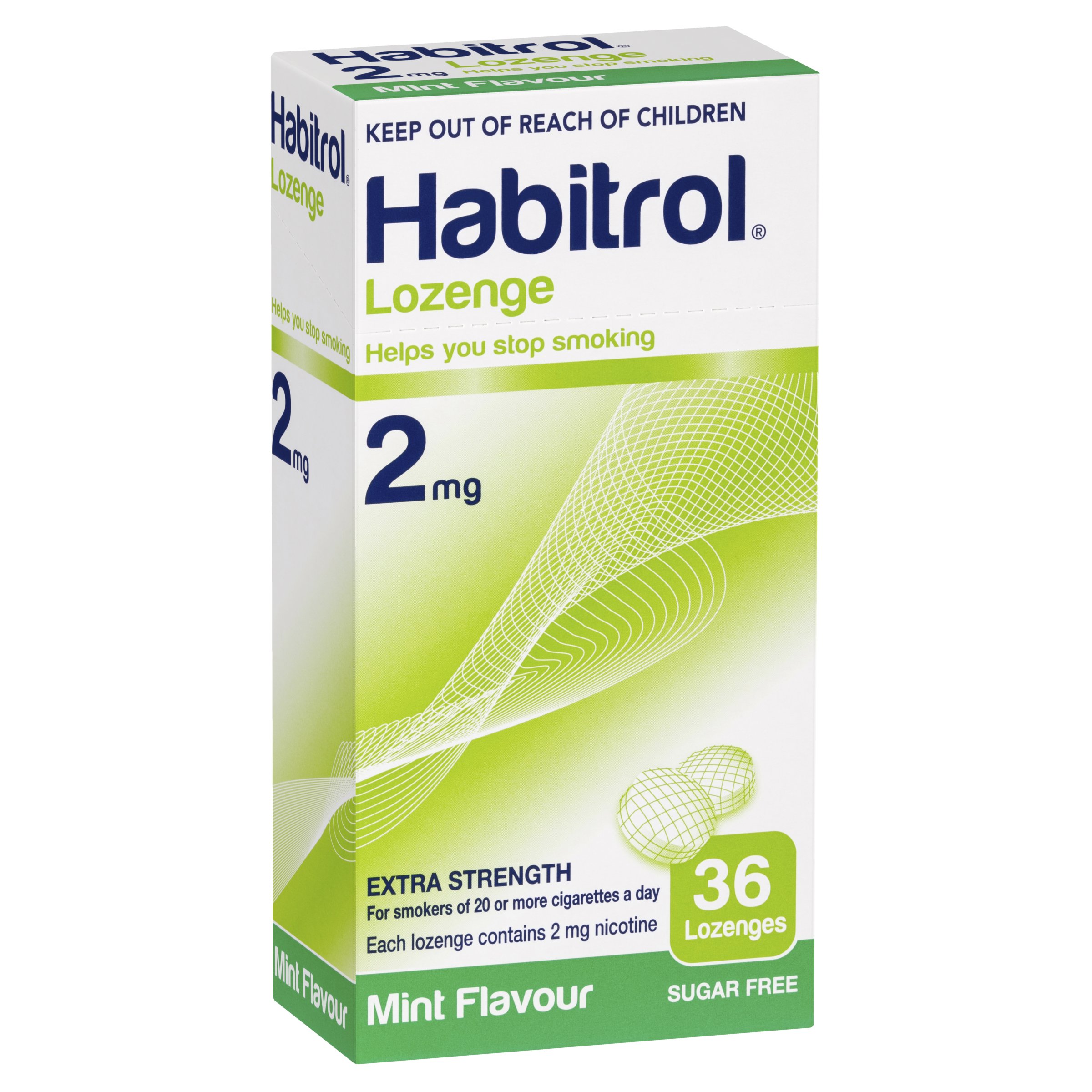 Habitrol Lozenge 2mg Extra Strength - Mint Flavour