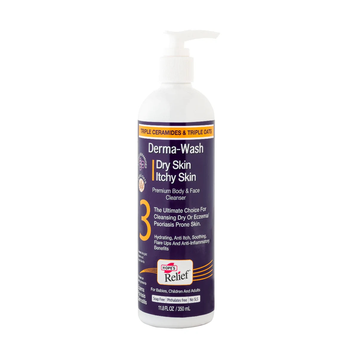 Hope's Relief Derma Wash for Dry Skin Itchy Skin