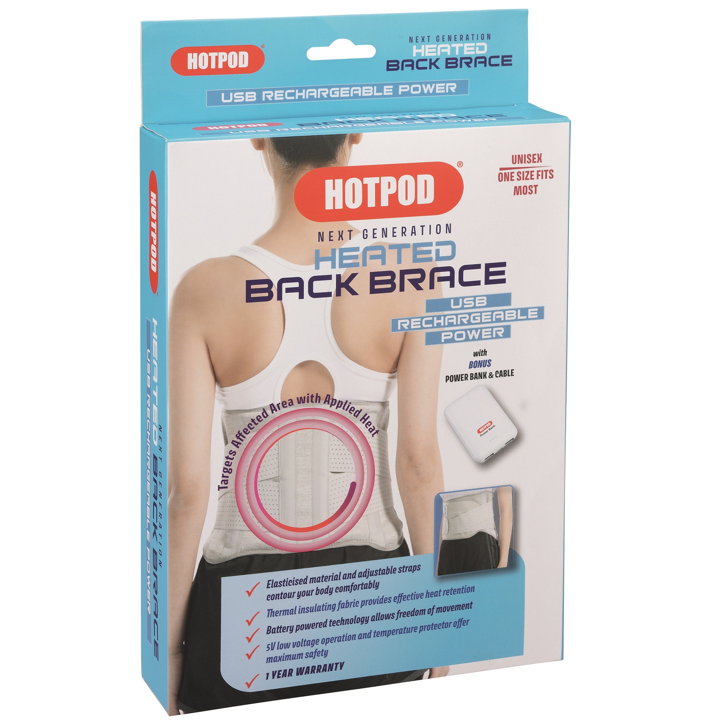 Heated back brace 2025