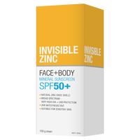 Invisible Zinc Face + Body Mineral Sunscreen SPF 50