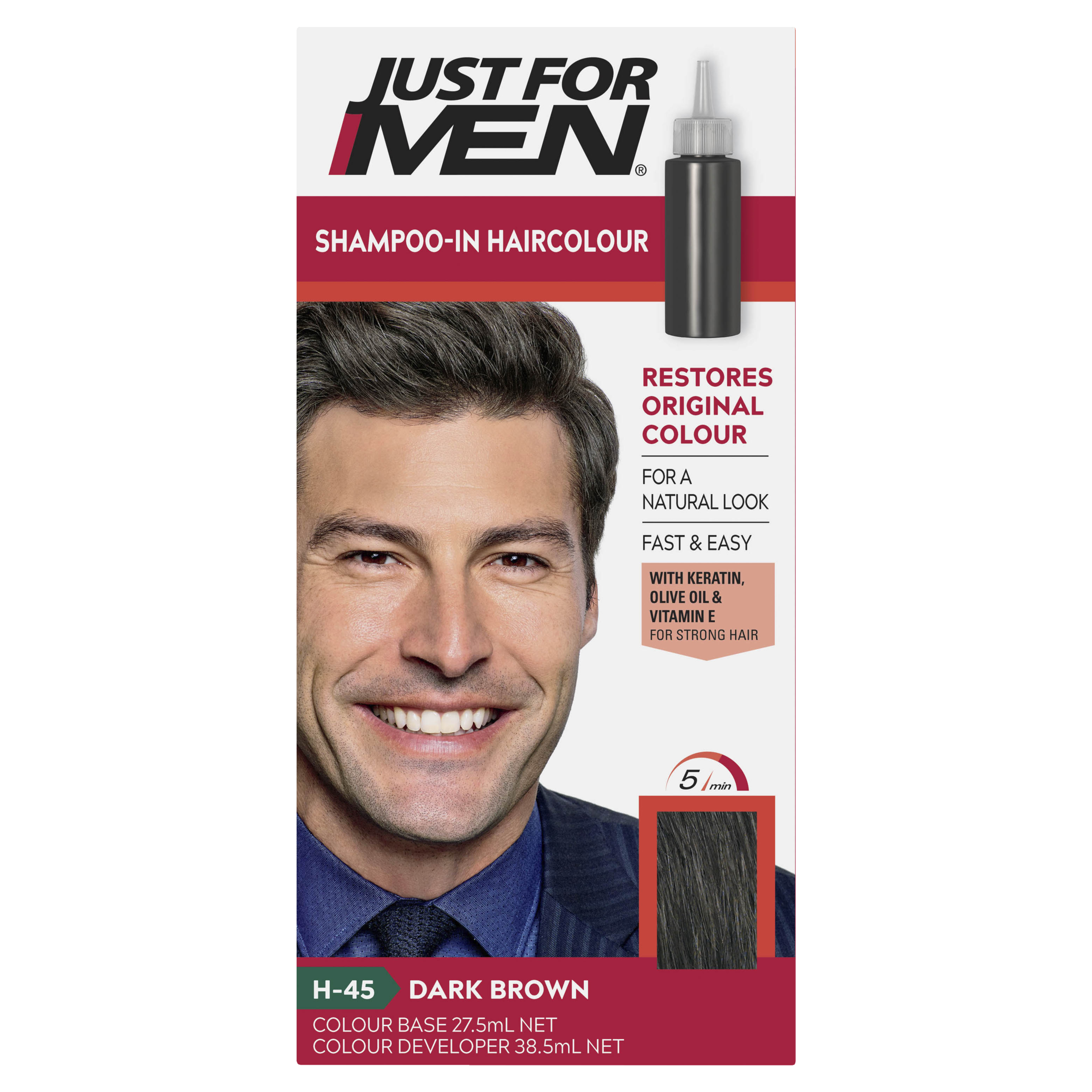 Just For Men Shampoo-In Hair Colour