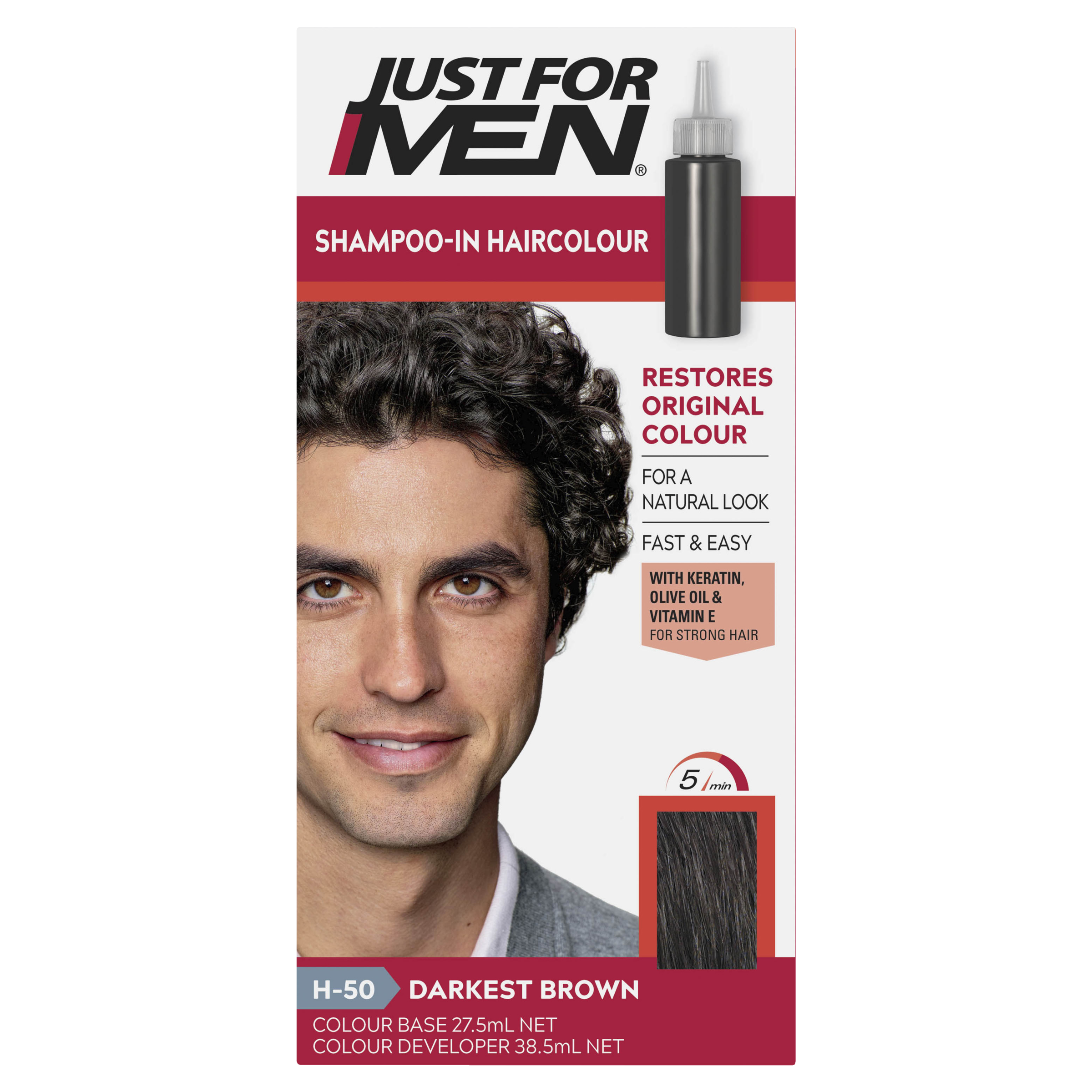 Just For Men Shampoo-In Hair Colour