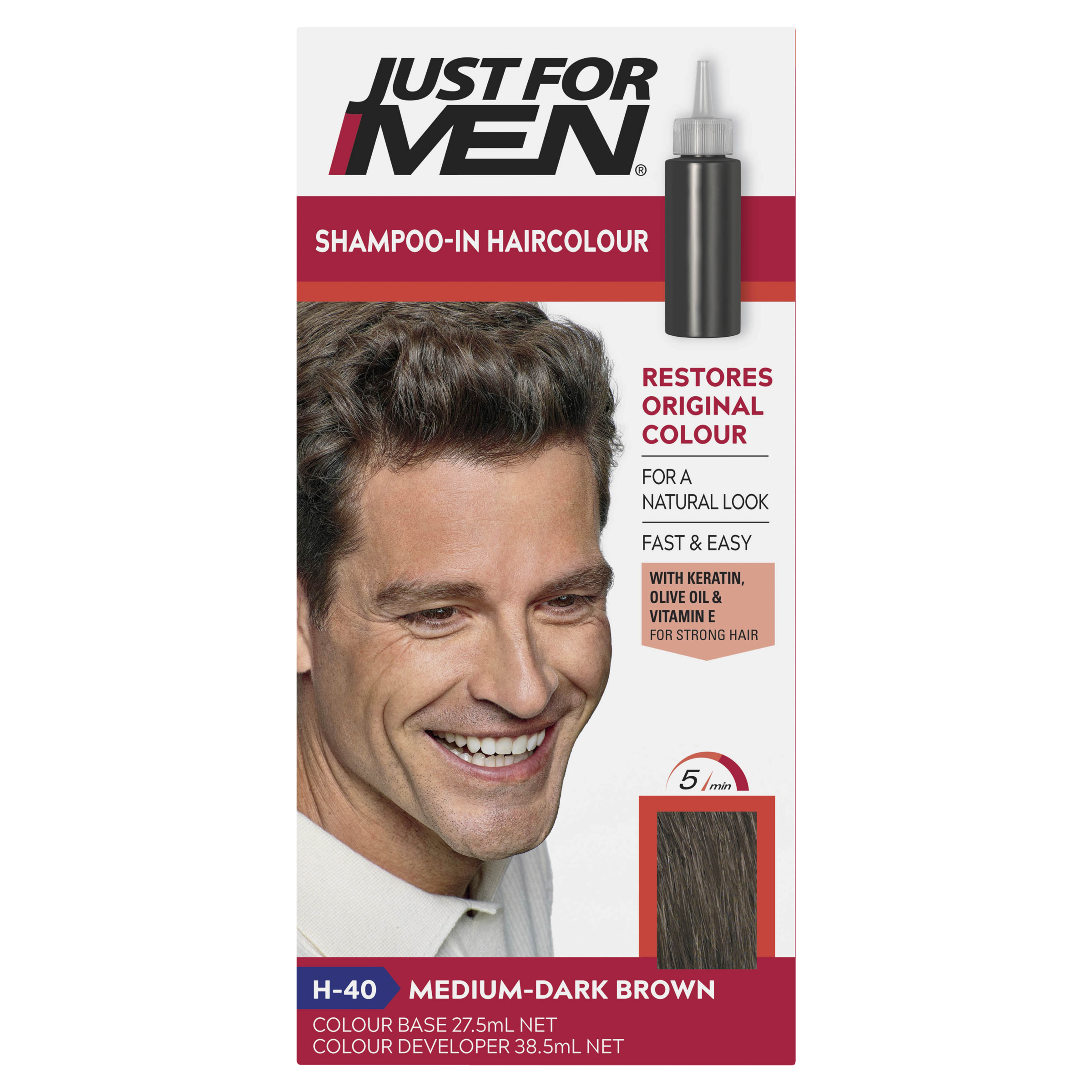 Just For Men Shampoo-In Hair Colour