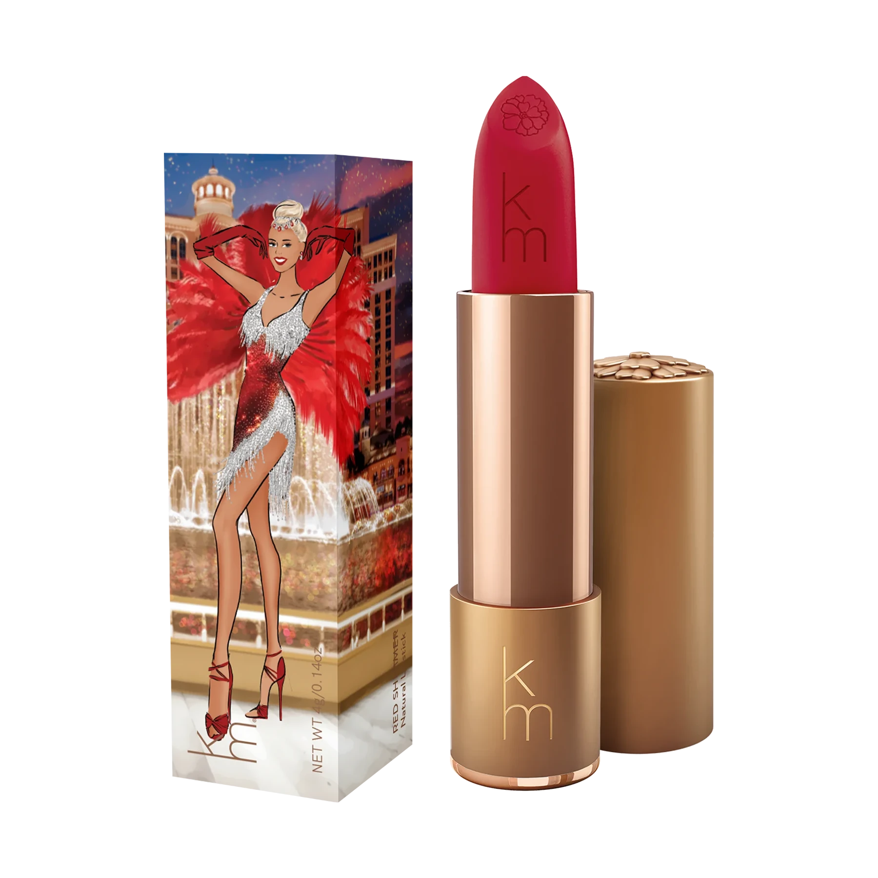 Karen Murrell 04 Natural Lipstick - Red Shimmer
