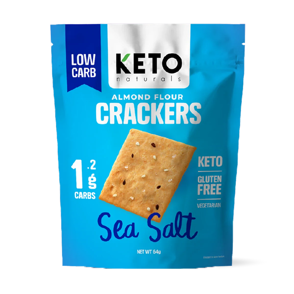 Keto Naturals Almond Flour Crackers - Sea Salt