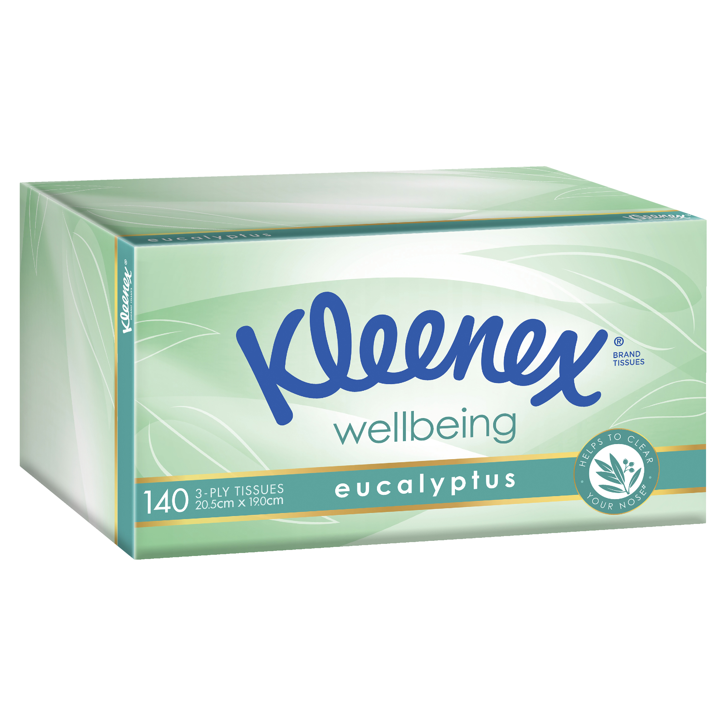 Kleenex Wellbeing Facial Tissues - Eucalyptus