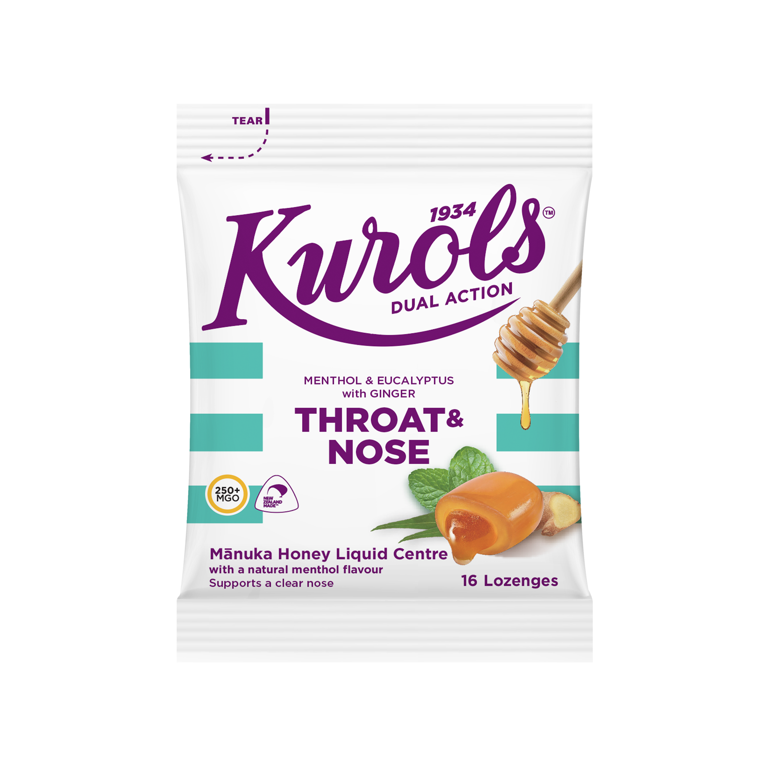 Kurols Dual Action Throat & Nose Lozenges