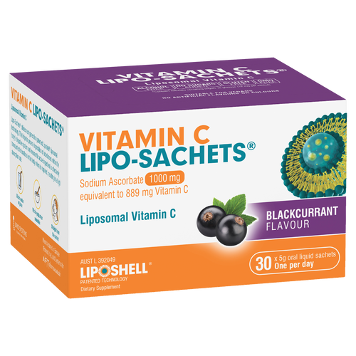 Vitamin C Lipo-Sachets Liposomal Vitamin C - Blackcurrant Flavour