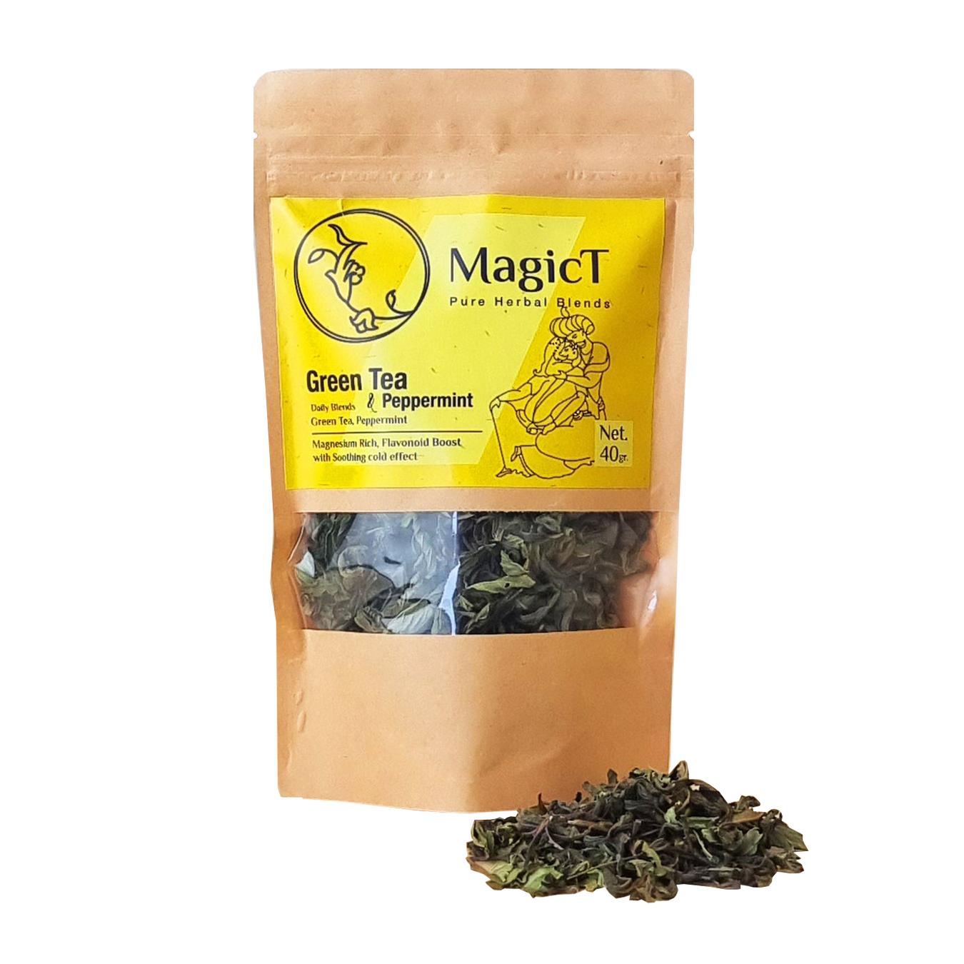 MagicT Pure Herbal Blends Green Tea & Peppermint