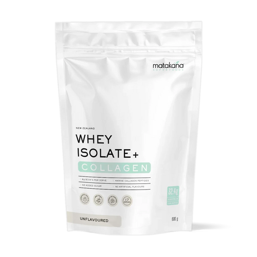 Matakana Superfoods New Zealand Whey Isolate+ Protein + Collagen - Unflavoured