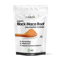 Matakana Superfoods Organic Black Maca Root Gelatinised Powder