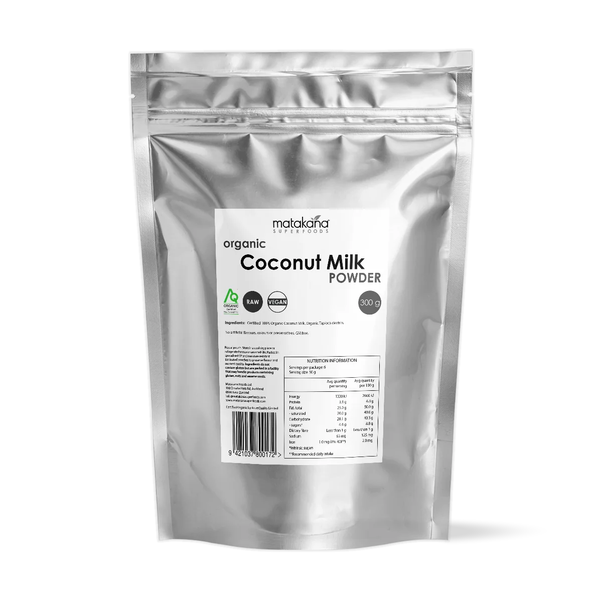 Matakana Superfoods Organic Coconut Milk Powder