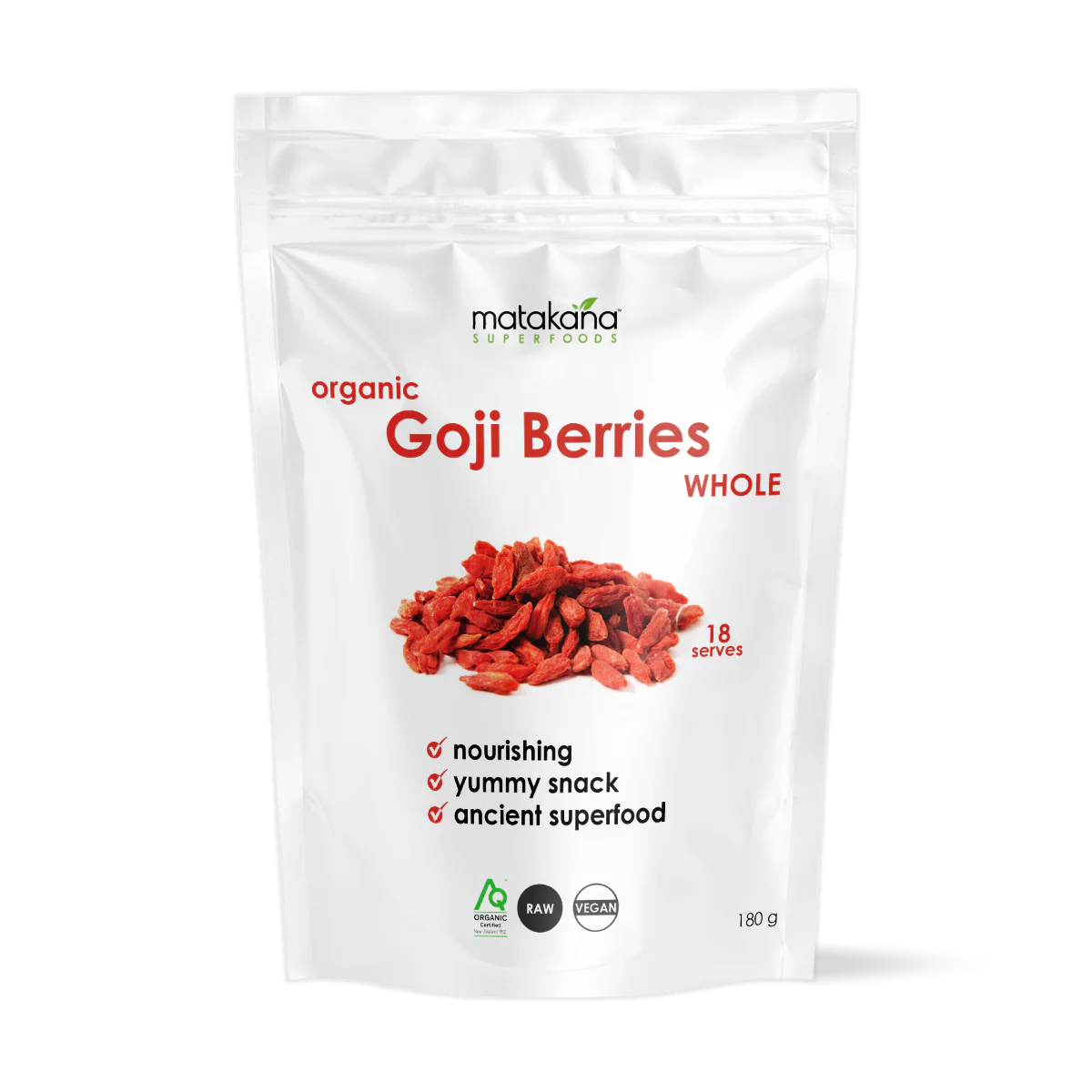 Matakana Superfoods Organic Goji Berries Whole