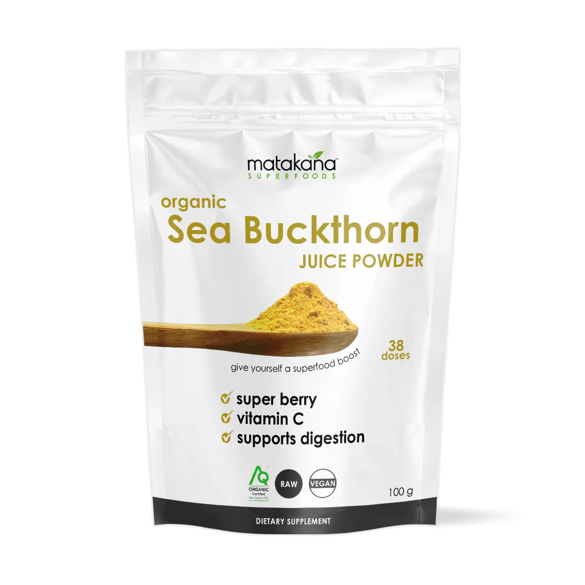 Matakana Superfoods Organic Sea Buckthorn Juice Powder