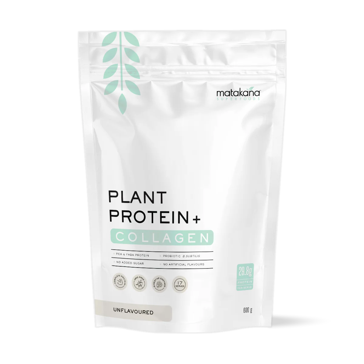 Matakana Superfoods Plant Protein + Collagen - Unflavoured