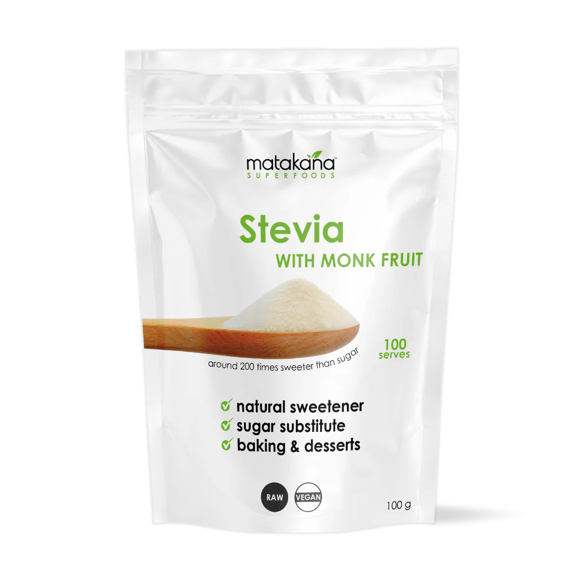 Matakana Superfoods Stevia with Monk Fruit Powder