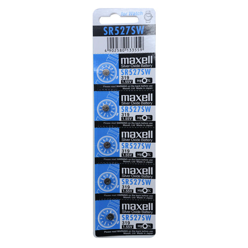 Maxell SR527SW (319) Silver Oxide Battery