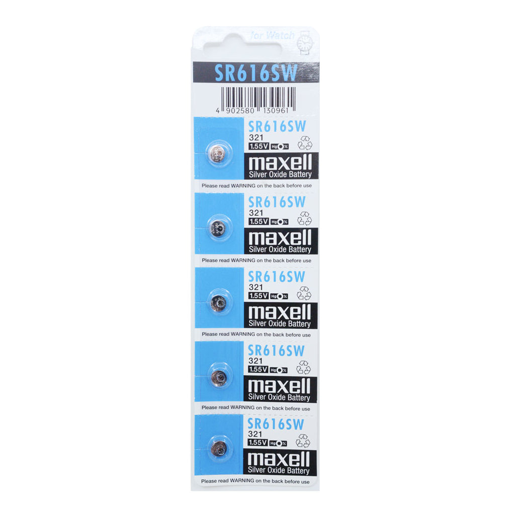 Maxell SR616SW (321) Silver Oxide Battery
