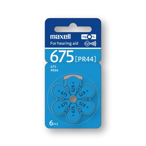 Maxell ZA675 Hearing Aid Batteries