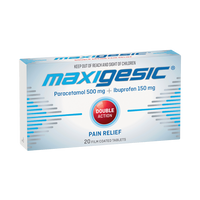 Maxigesic Double Action Pain Relief Tablets