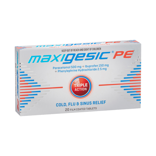 Maxigesic PE Triple Action Cold, Flu & Sinus Relief