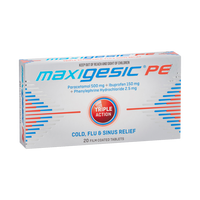 Maxigesic PE Triple Action Cold, Flu & Sinus Relief