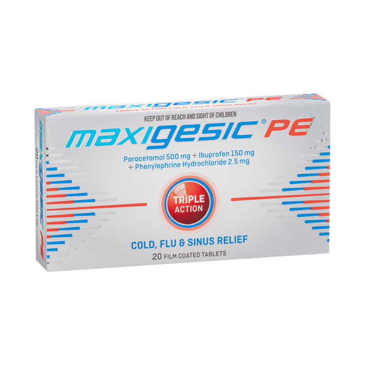 Maxigesic PE Triple Action Cold, Flu & Sinus Relief