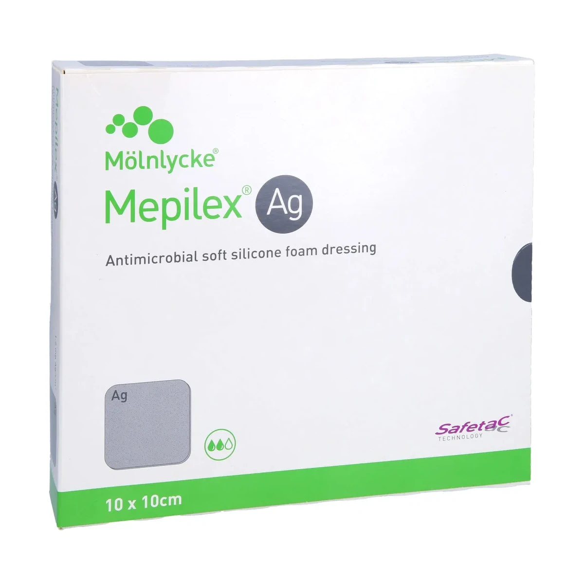 Mepilex Ag Antimicrobial Soft Silicone Foam Dressing