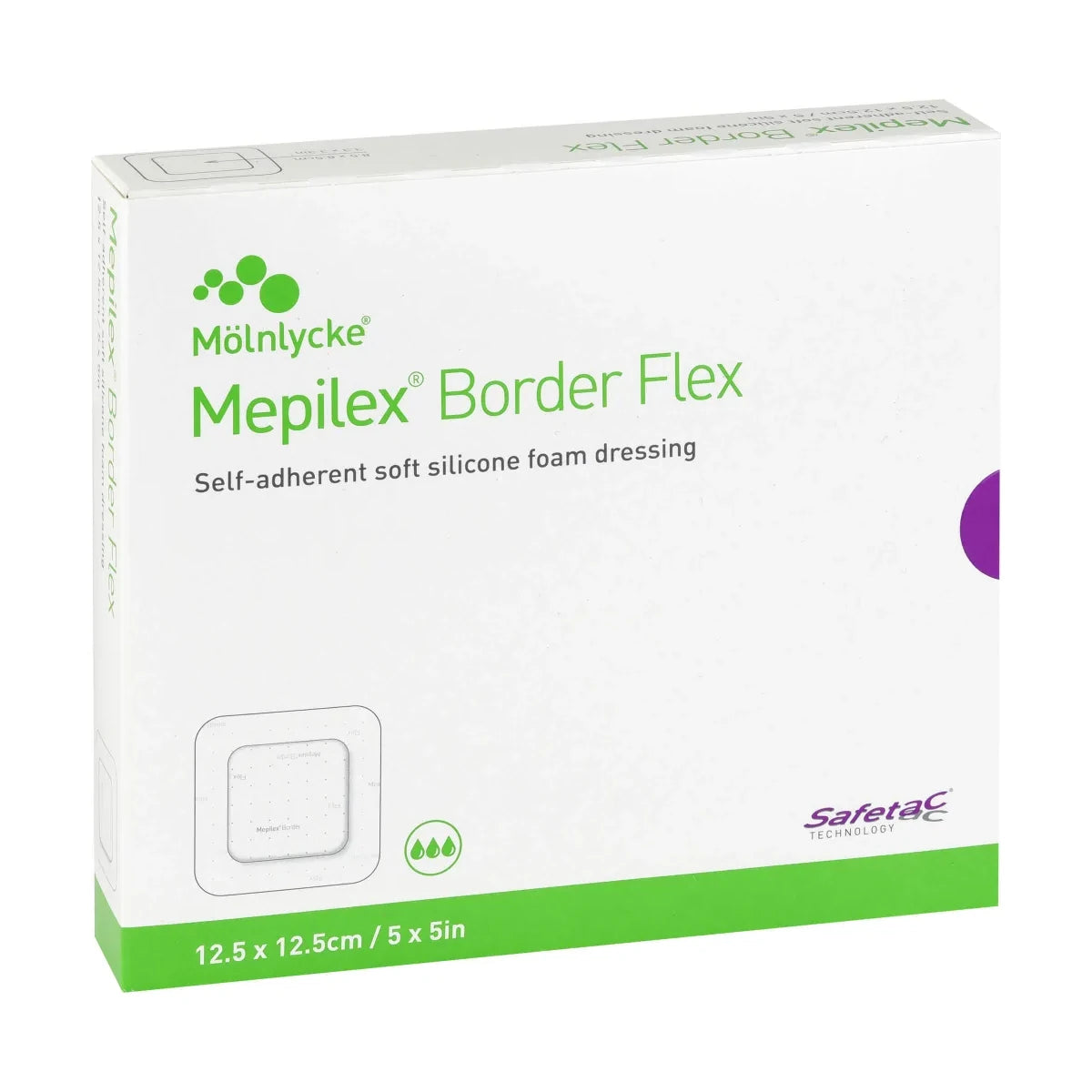 Mepilex Border Flex Self-adherent Soft Silicone Foam Dressing