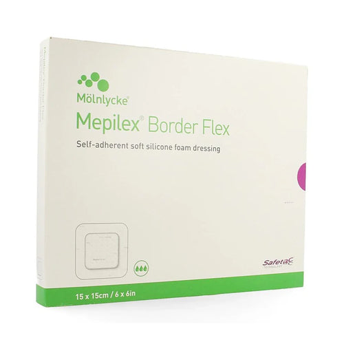 Mepilex Border Flex Self-adherent Soft Silicone Foam Dressing