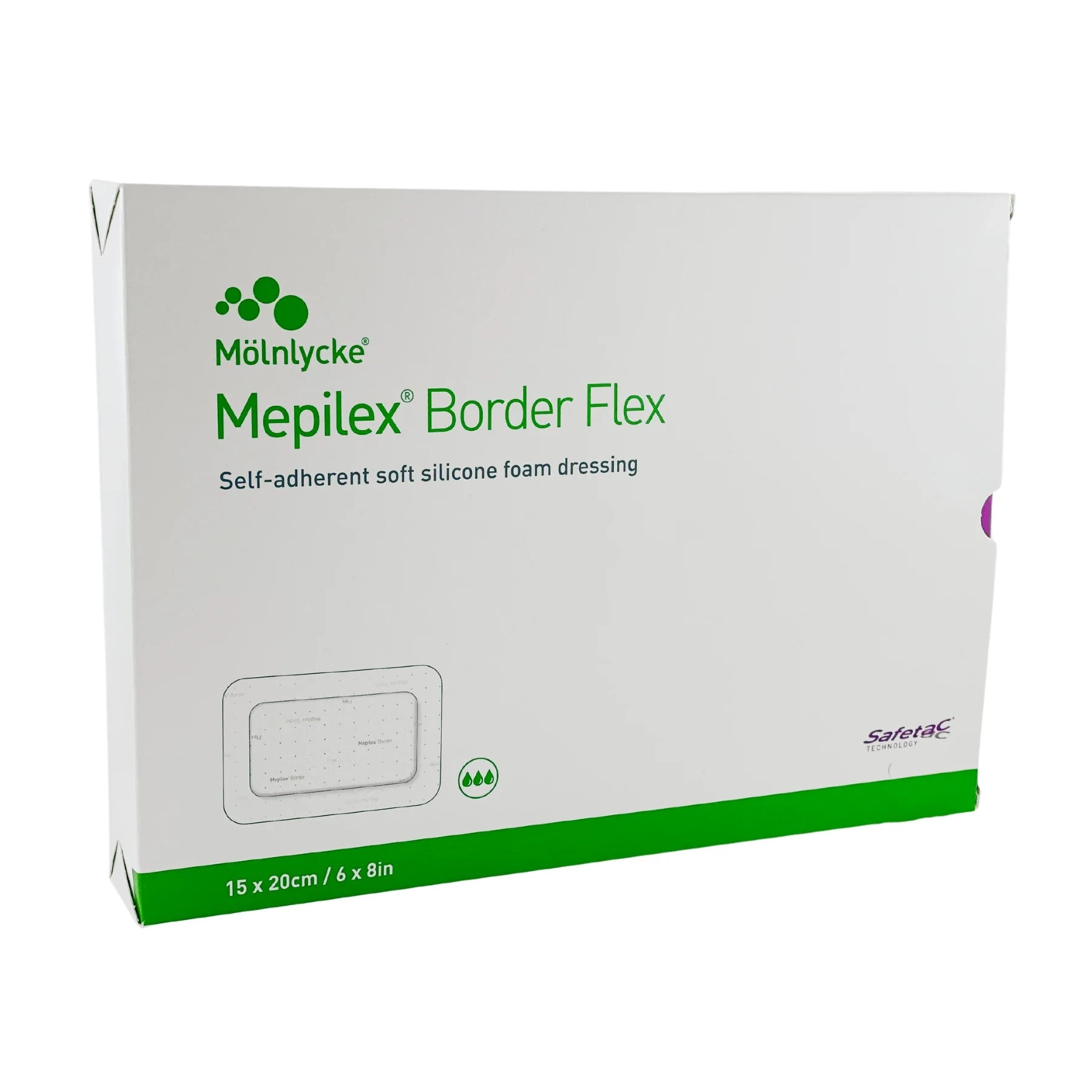 Mepilex Border Flex Self-adherent Soft Silicone Foam Dressing