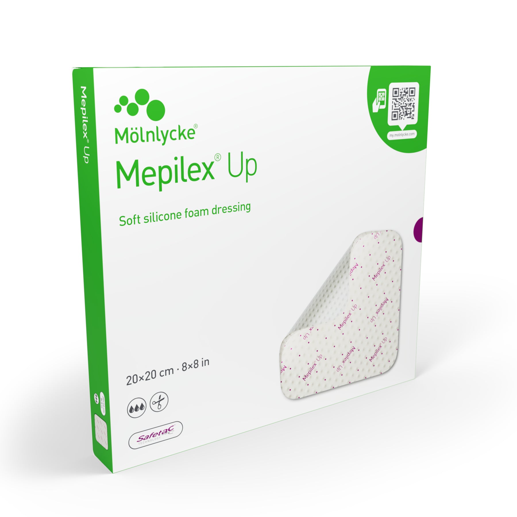 Mepilex Up Soft Silicone Foam Dressing